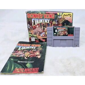 Donkey Kong Country SNES Super Nintendo CIB‎ Complete In Box